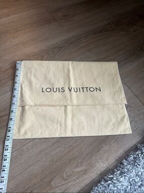 Louis Vuitton Cream Logo Dust Pouch